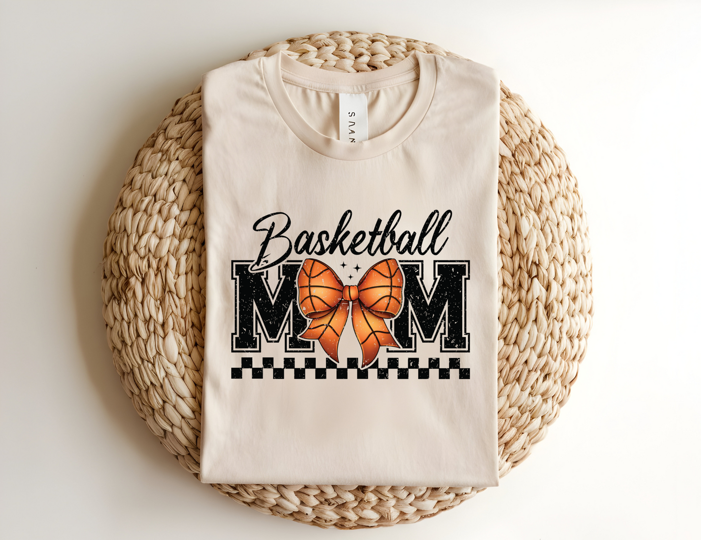 Basketball Mom T-Shirt (with bow)