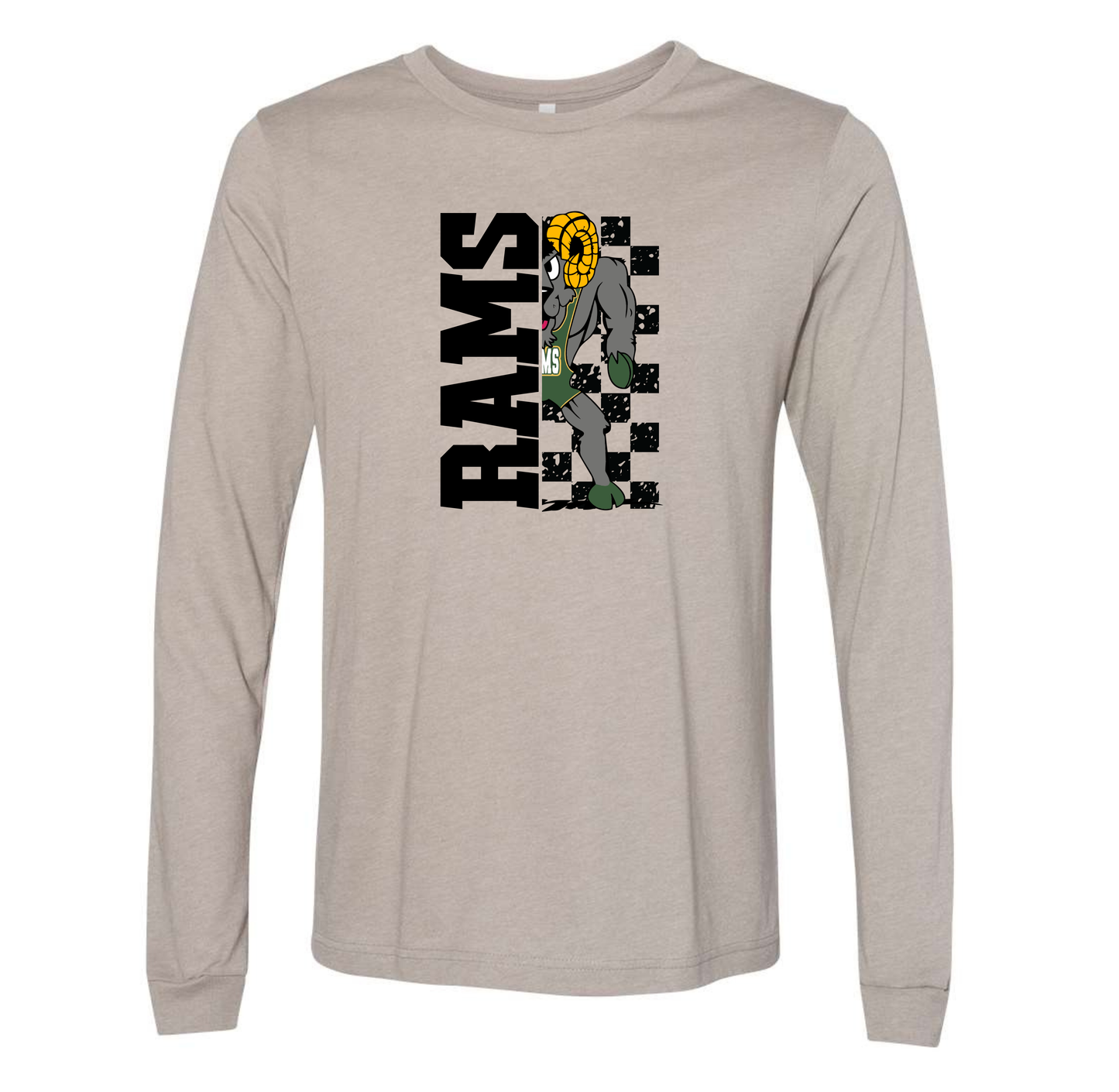 Rams - Bella Canvas CVC Adult Long Sleeve T-Shirt