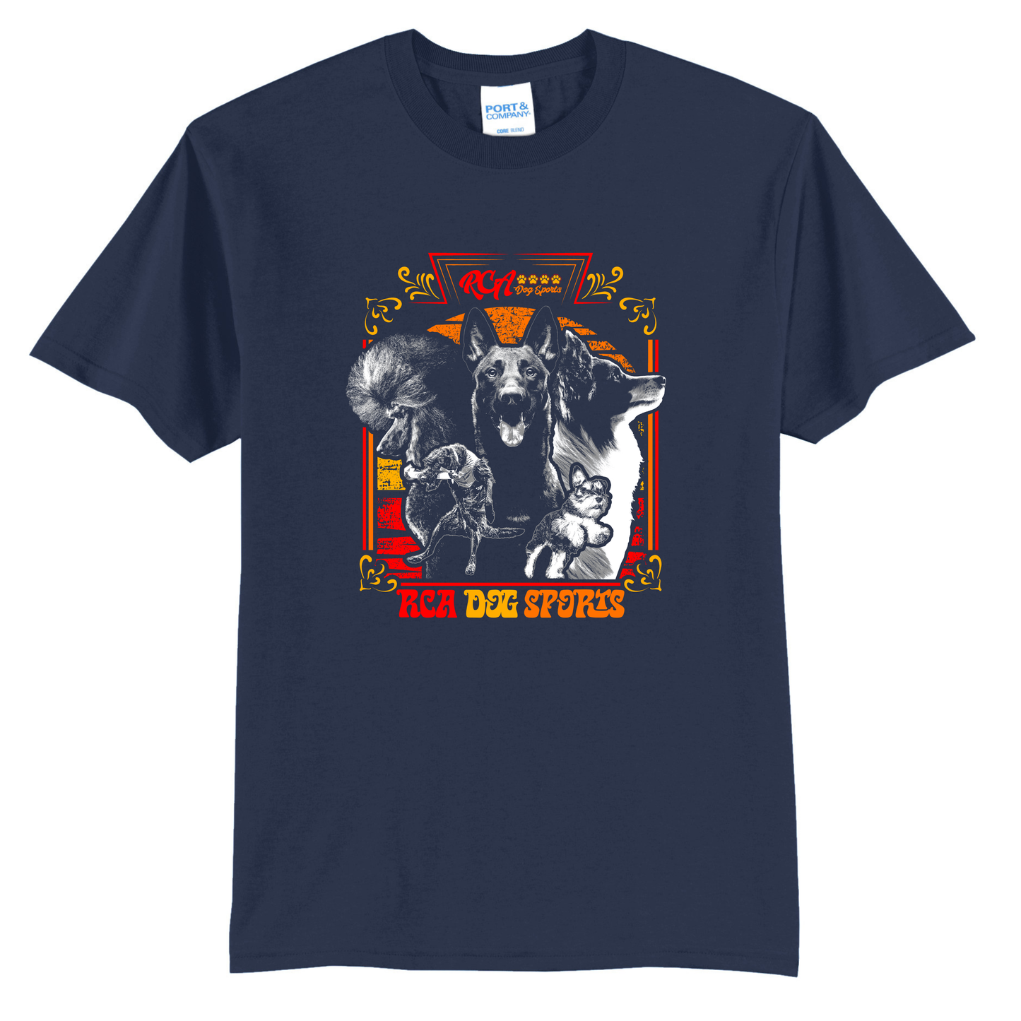 Port & Company Short Sleeve Shirt - Logo with Dogs
