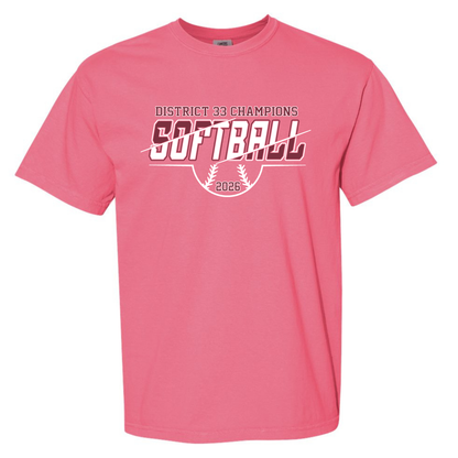 District 33 Champions - Comfort Colors T-Shirt - Crunchberry