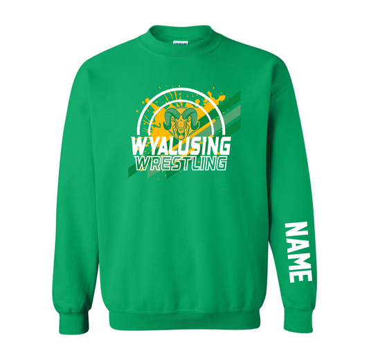 Wyalusing Wrestling - Gildan Heavy Blend Adult Crewneck Sweatshirt