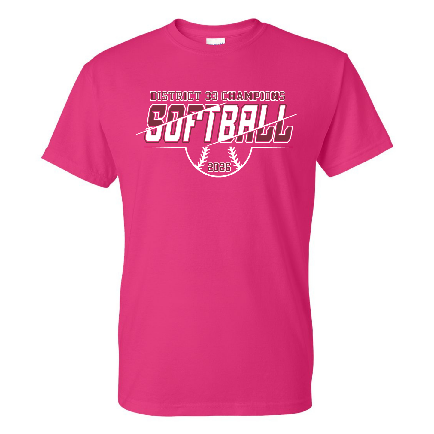 District 33 Champions - Gildan T-Shirt - Pink