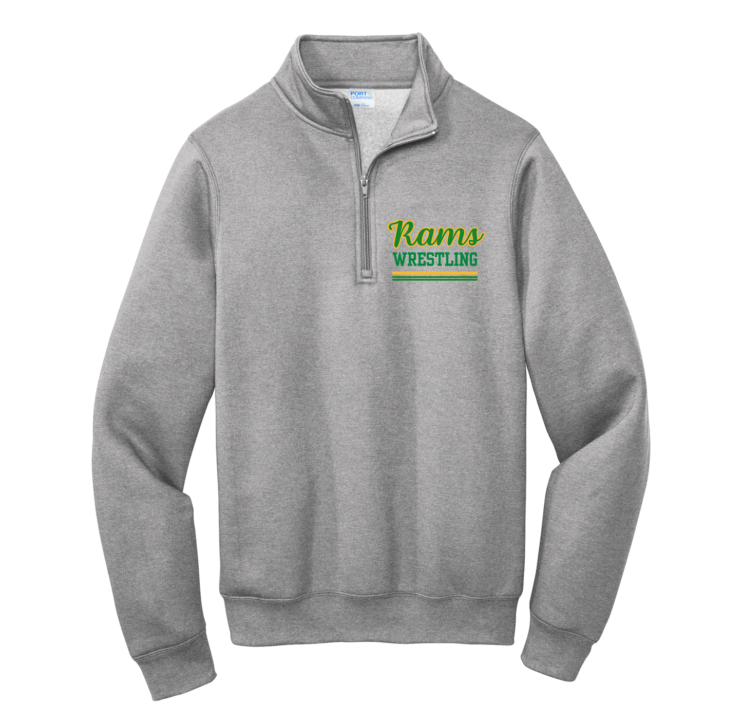 Rams Wrestling Port & Company 1/4 Zip Sweatshirt