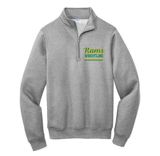 Rams Wrestling Port & Company 1/4 Zip Sweatshirt