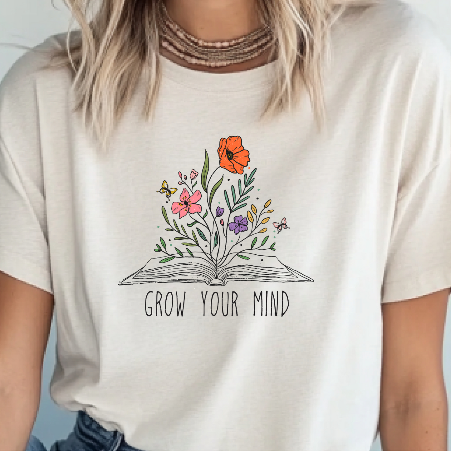 Grow Your Mind - Vintage Floral Shirt