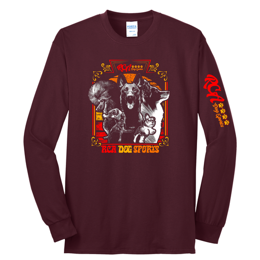 Port & Company Long Sleeve Shirt - Logo with Dogs