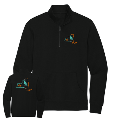 1/4 Zip Sweatshirt with Front Pocket