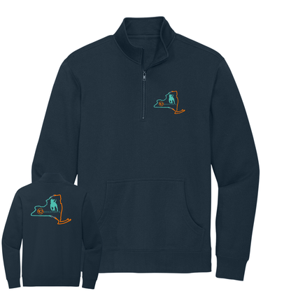 1/4 Zip Sweatshirt with Front Pocket