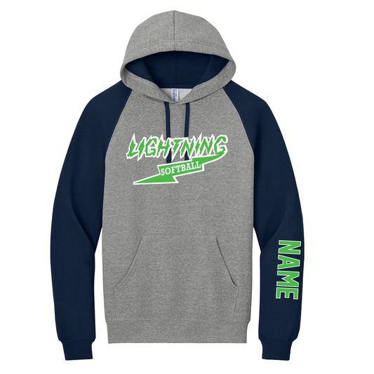 Jerzees Colorblock Raglan Adult Hoodie