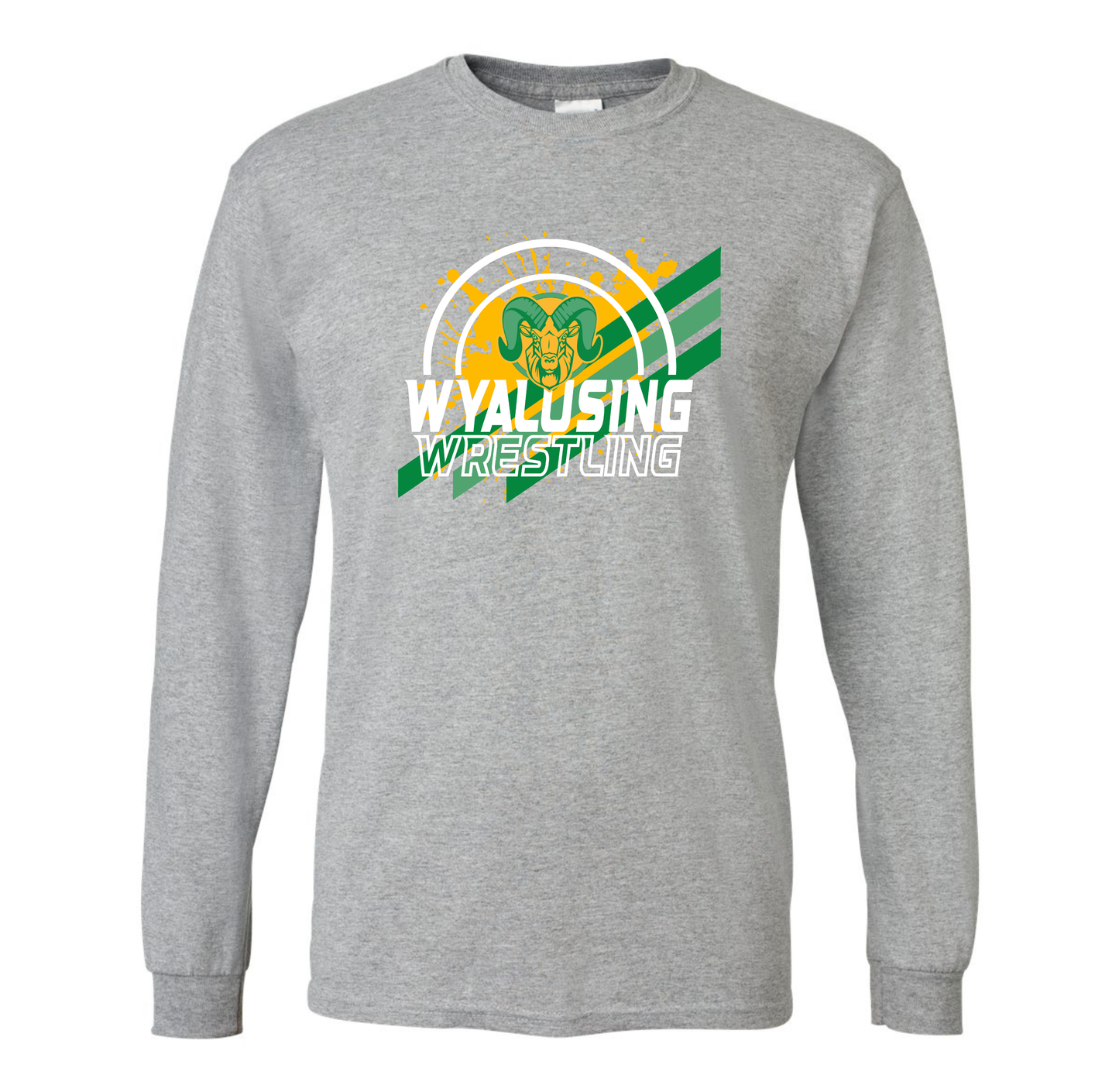 Wyalusing Wrestling - Gildan DryBlend Adult Long Sleeve T-Shirt
