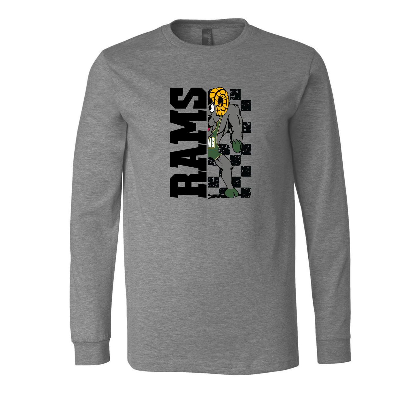 Rams - Bella Canvas CVC Adult Long Sleeve T-Shirt