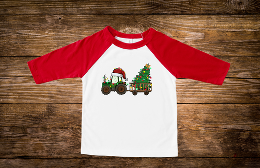 Christmas Tractor - Youth/Toddler Christmas Shirt