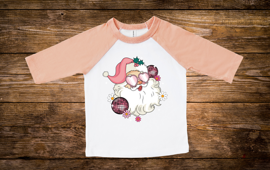 Retro Santa - Youth/ Toddler Christmas Shirt