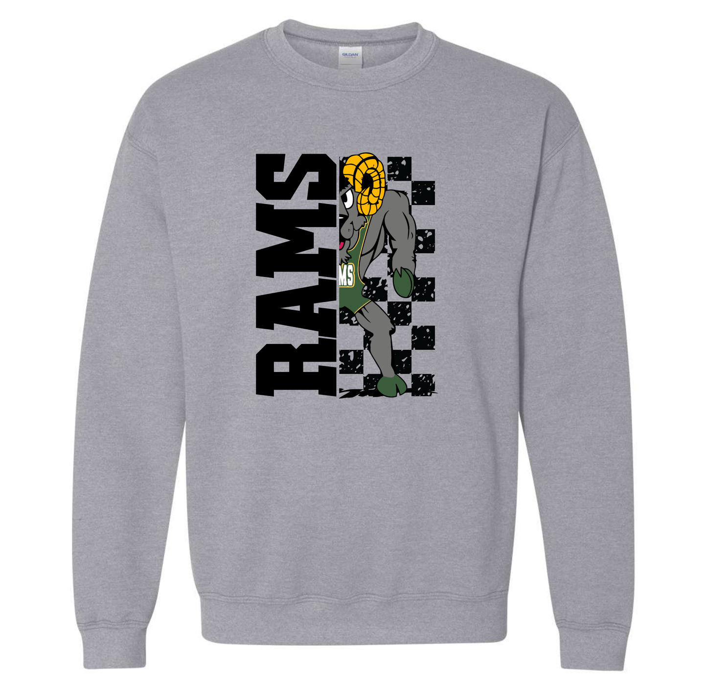 Rams - Gildan Heavy Blend Adult Crewneck Sweatshirt