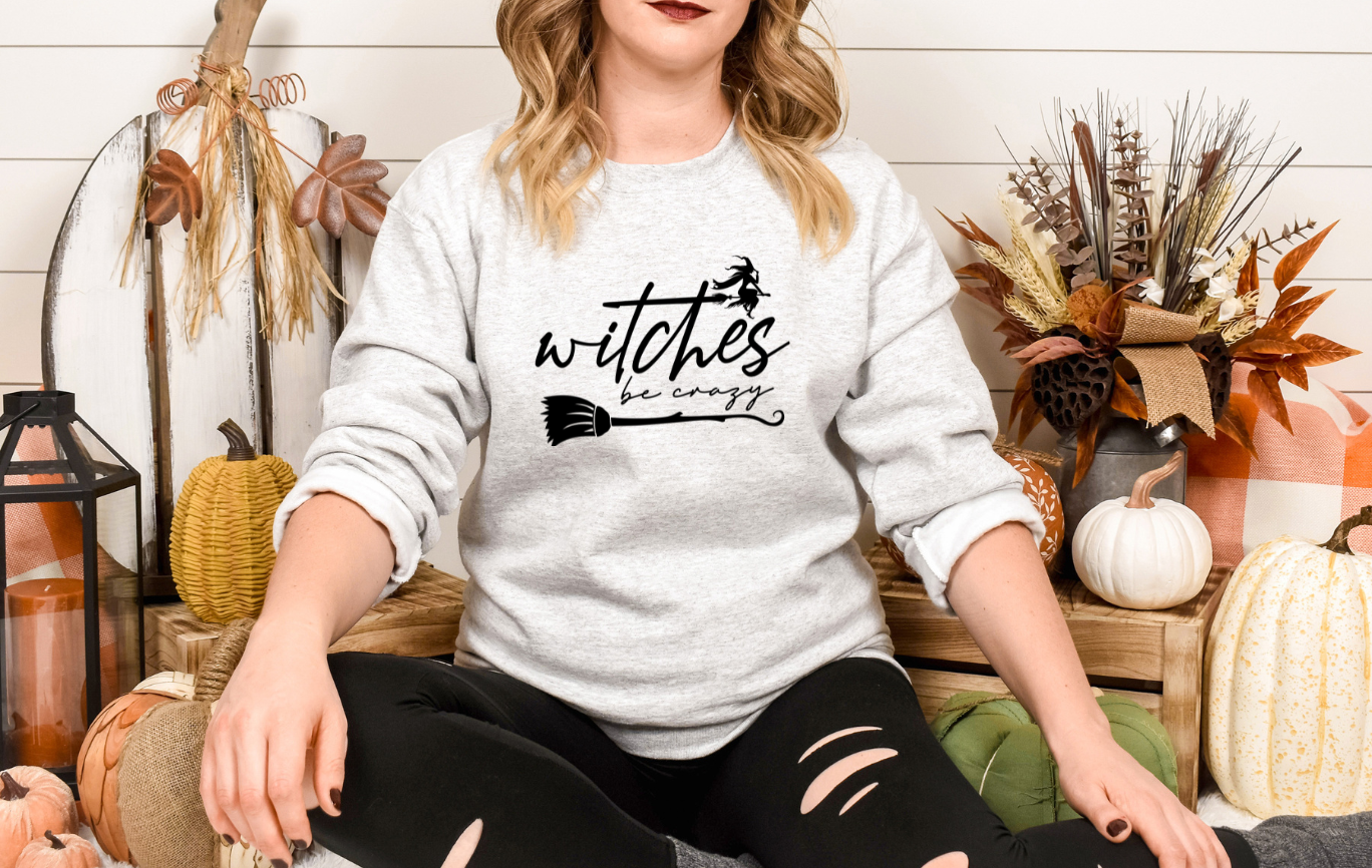 Witches Be Crazy Sweatshirt - Halloween Crewneck