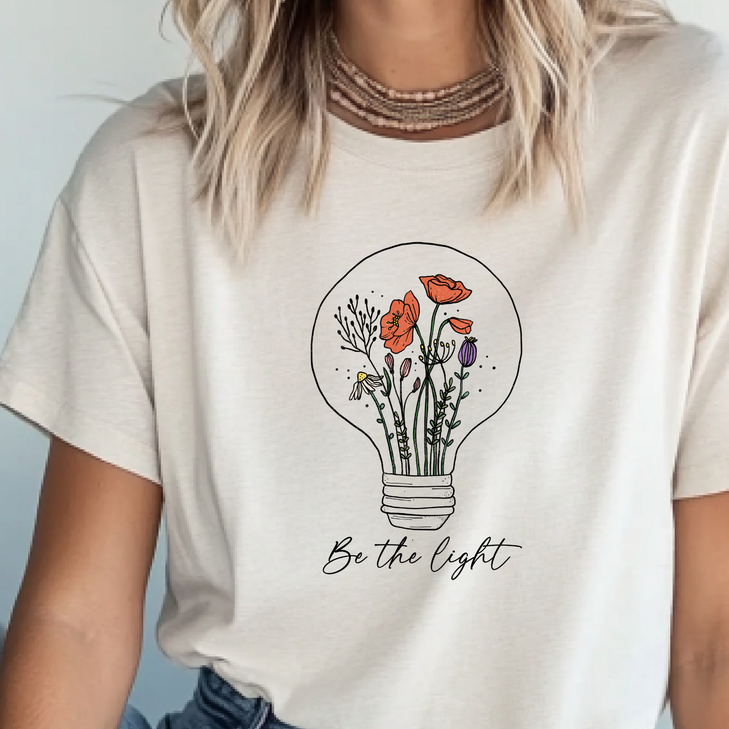 Be the Light - Vintage Floral Shirt