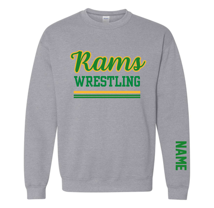Rams Wrestling - Gildan Heavy Blend Adult Crewneck Sweatshirt