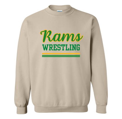 Rams Wrestling - Gildan Heavy Blend Adult Crewneck Sweatshirt