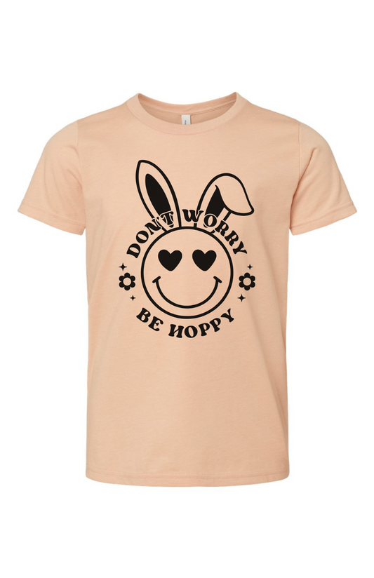 Don't Worry Be Hoppy - Youth Easter T-Shirt
