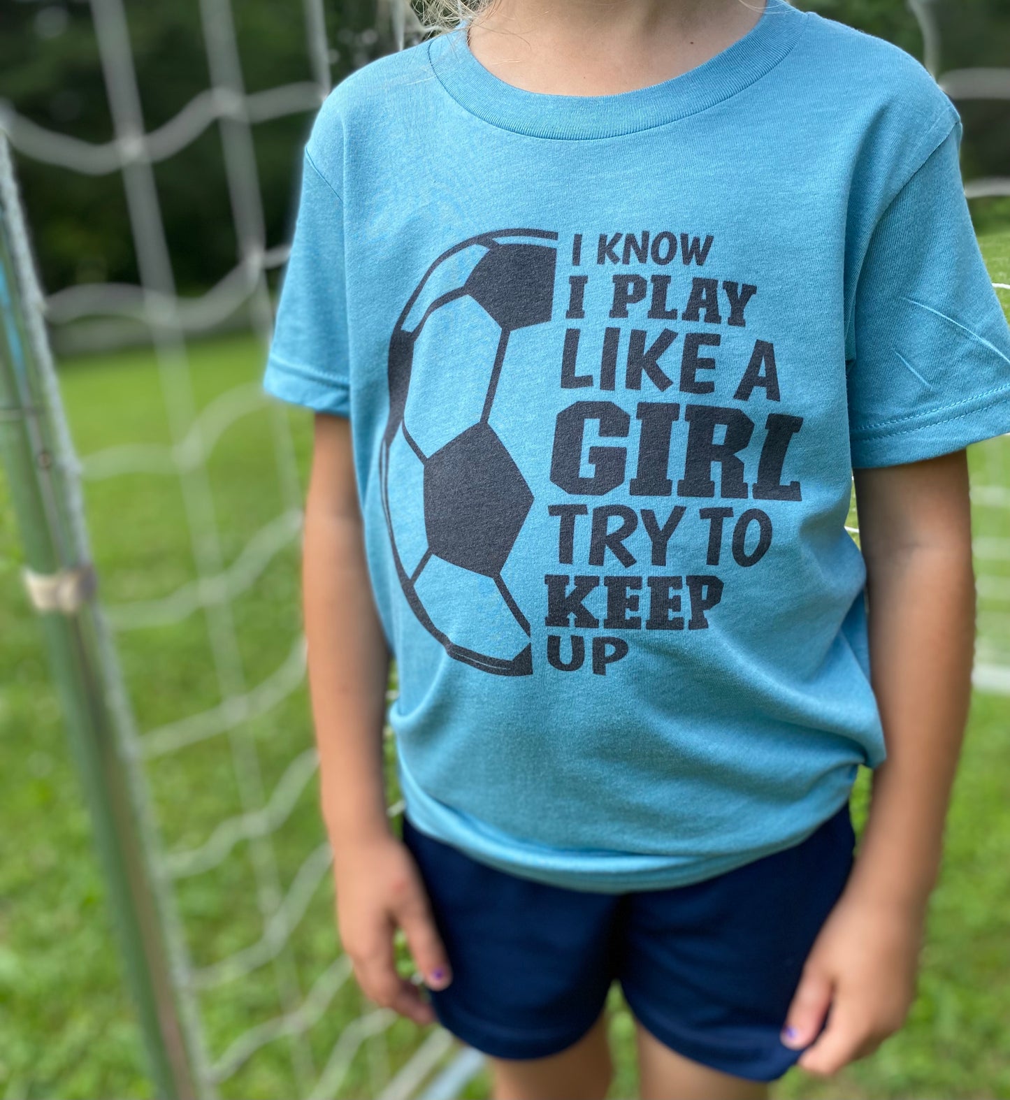 Play Like a Girl - Youth Soccer Tee