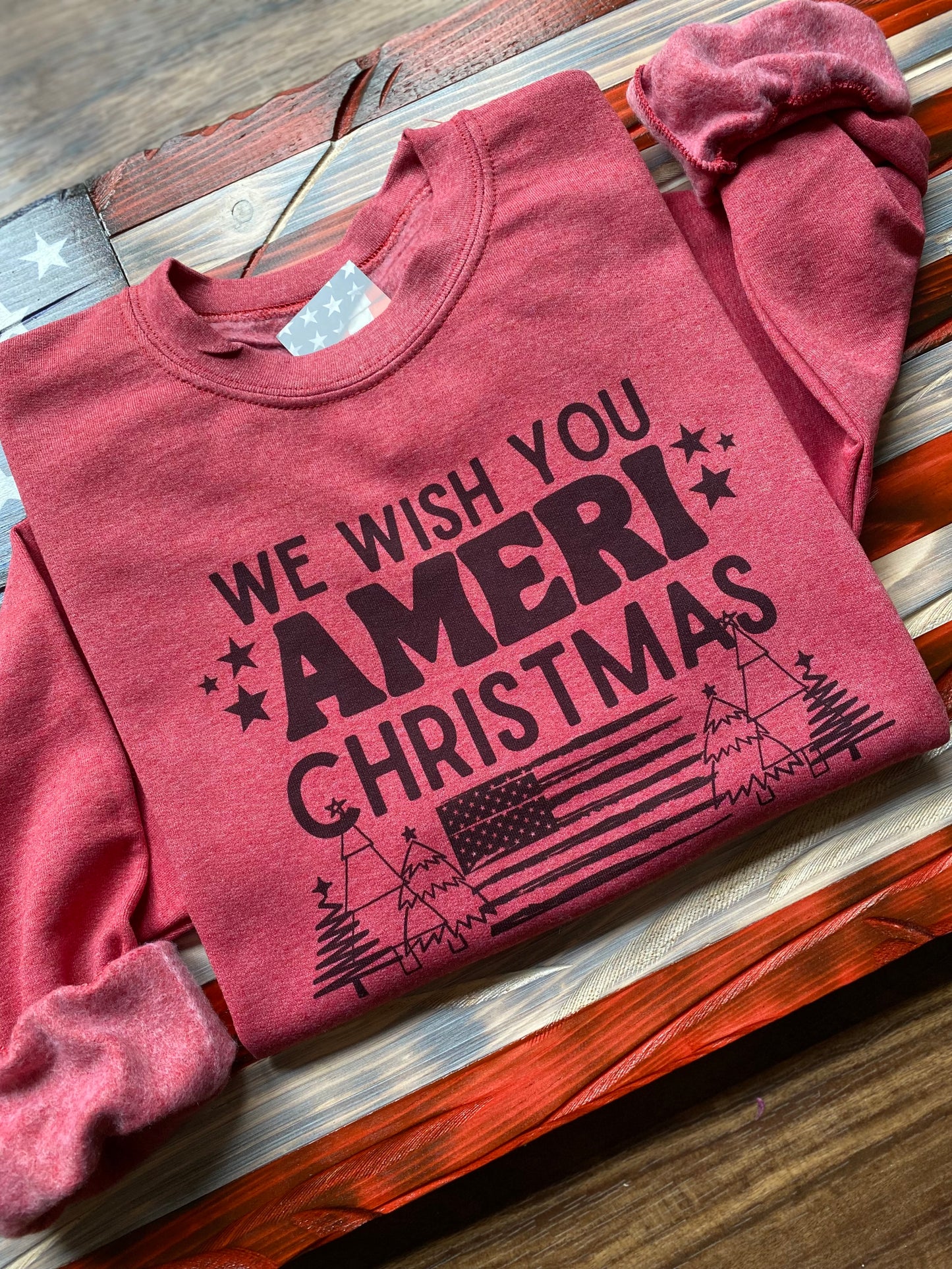 SALE - We Wish You A Meri Christmas Crewneck