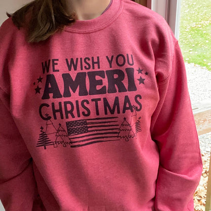 SALE - We Wish You A Meri Christmas Crewneck